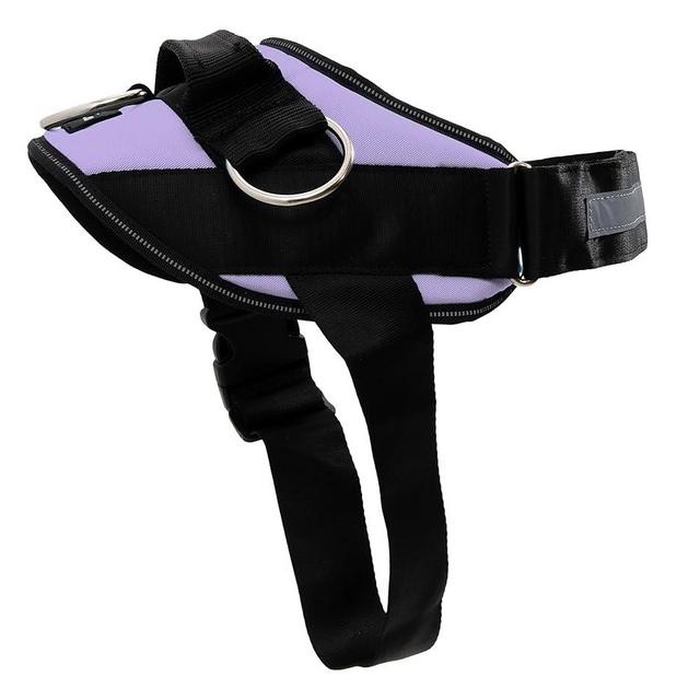 ShawnCo Essential Dog Harness, No-Pull Pet Vest with 3 Leash Clips, No Choke, Reflective, Adjustable and Padded, for Easy Walking and Training for Small, Medium and Large Dogs (ICY Lilac, L)