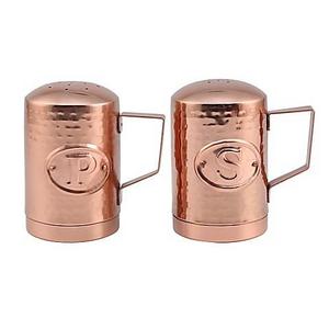 Thirstystone® Hammered Penny Copper Salt and Pepper Shakers