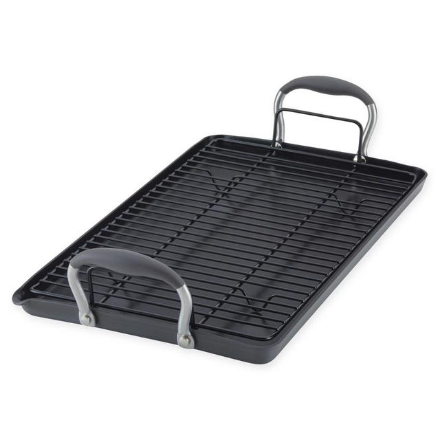 Anolon® Advanced™ Home Hard-Anodized 10-Inch x 18-Inch Double Burner Griddle in Moonstone