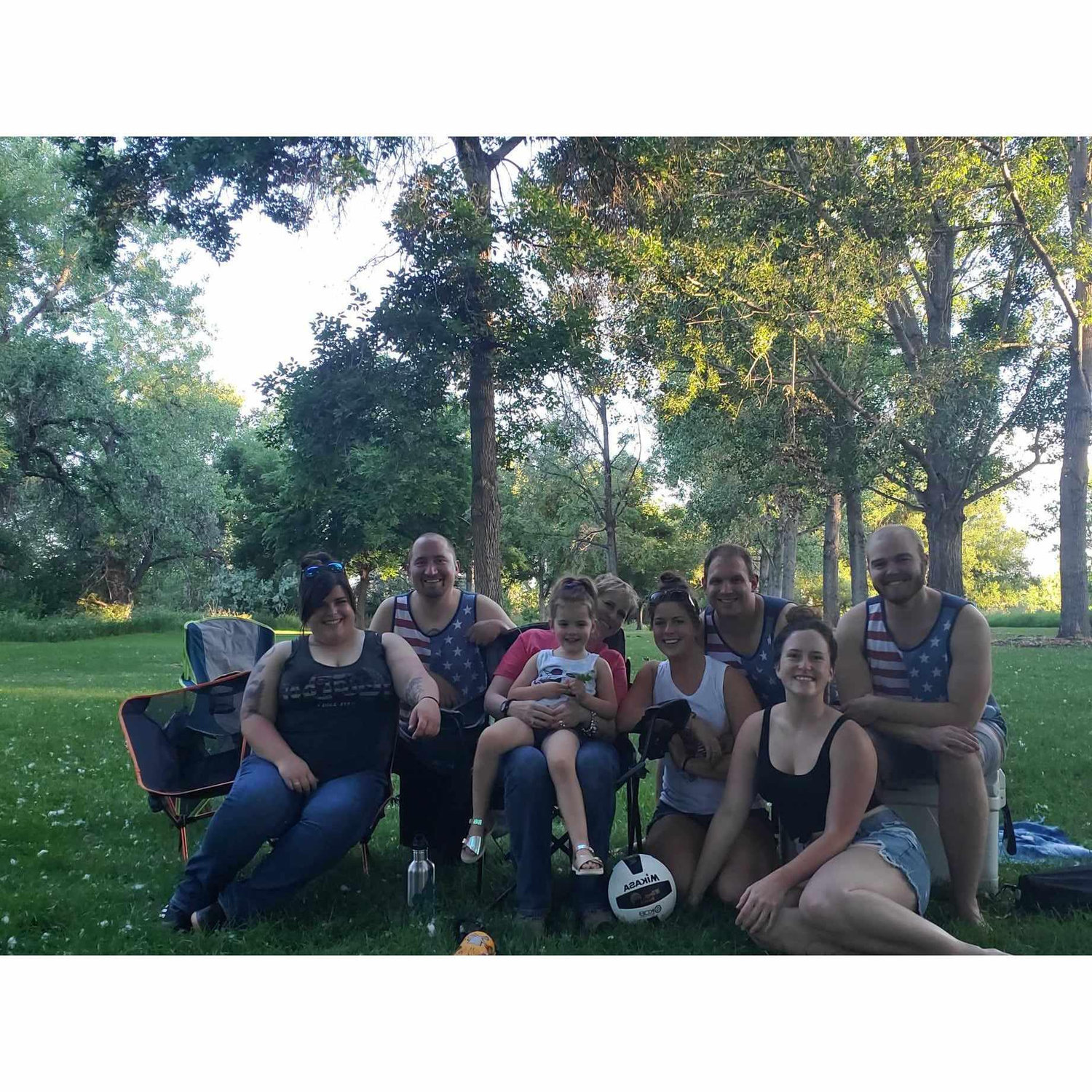 4th of July with special suprise guests - the Hoskins!