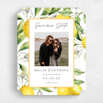 White Ticket Wedding Save the Date - Praga Photo