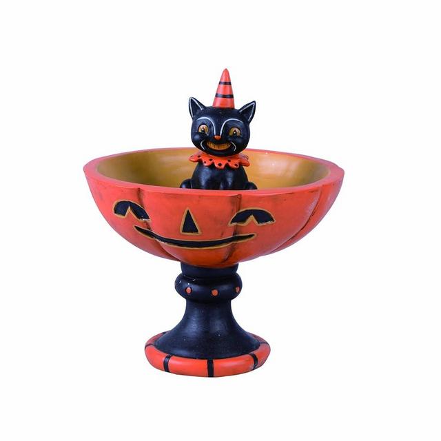 Transpac Black Cat Treat Stand