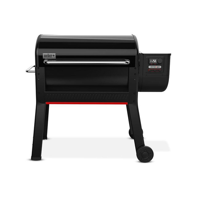 Weber Smoque™ XL 34‑Inch Pellet Smoker, Black – Outdoor BBQ Pellet Grill with SmokeBoost™, SmoqueVent™ Airflow System & Rapid React™ PID Temperature Control