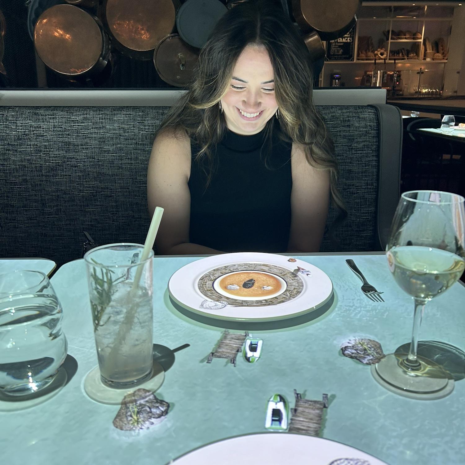 And they love to try new restaurants together.