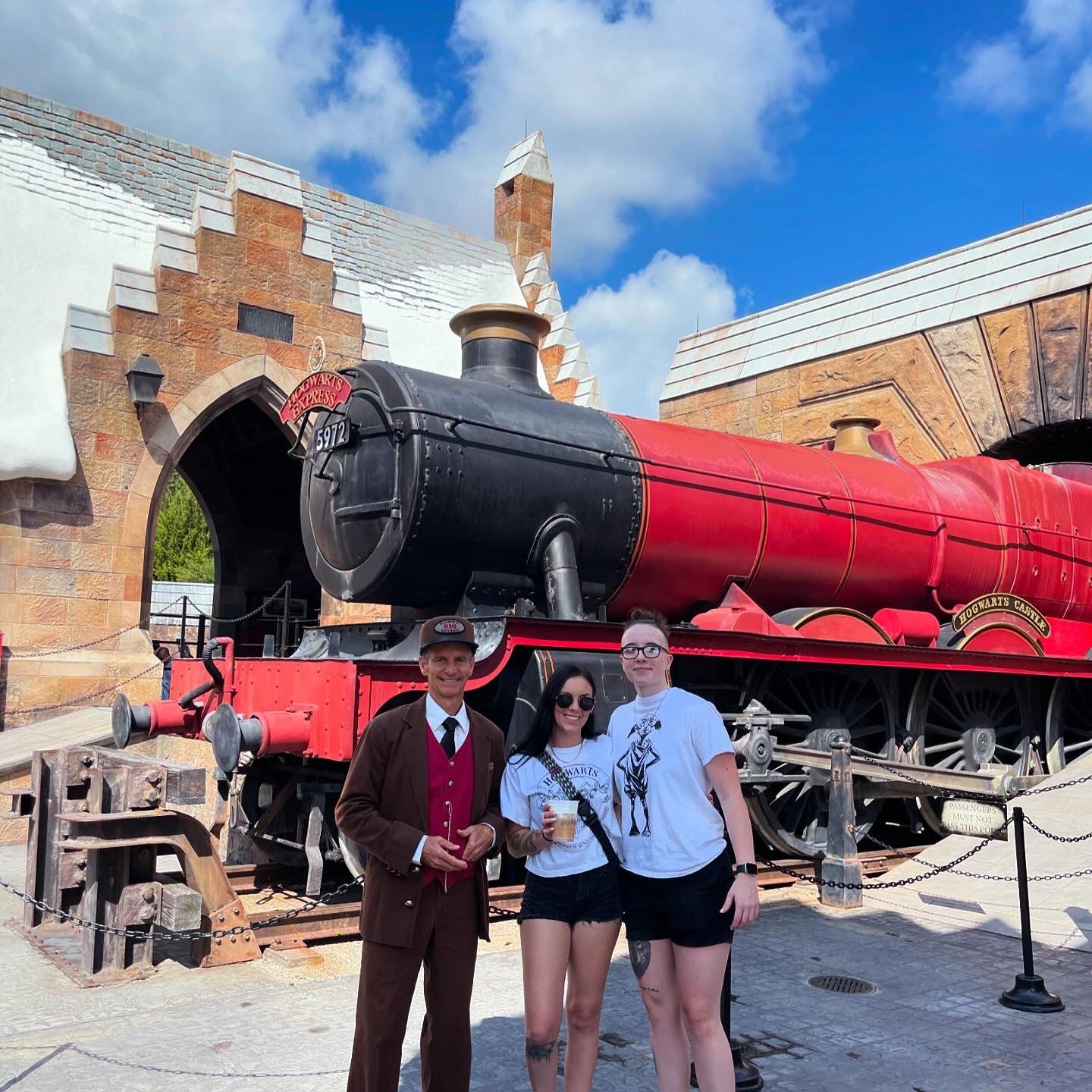 Of course we had to ride the Hogwarts express!