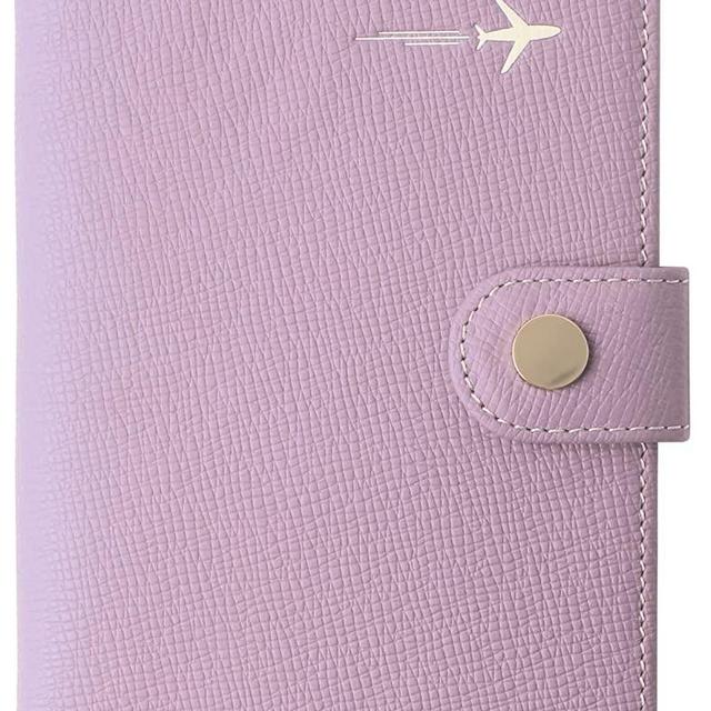 Genuine Leather Passport and Vaccine Card Holder, RFID Passport Cover Credit Card Case with CDC Vaccination Card Slot for Family Travel Id Documents Women and Men