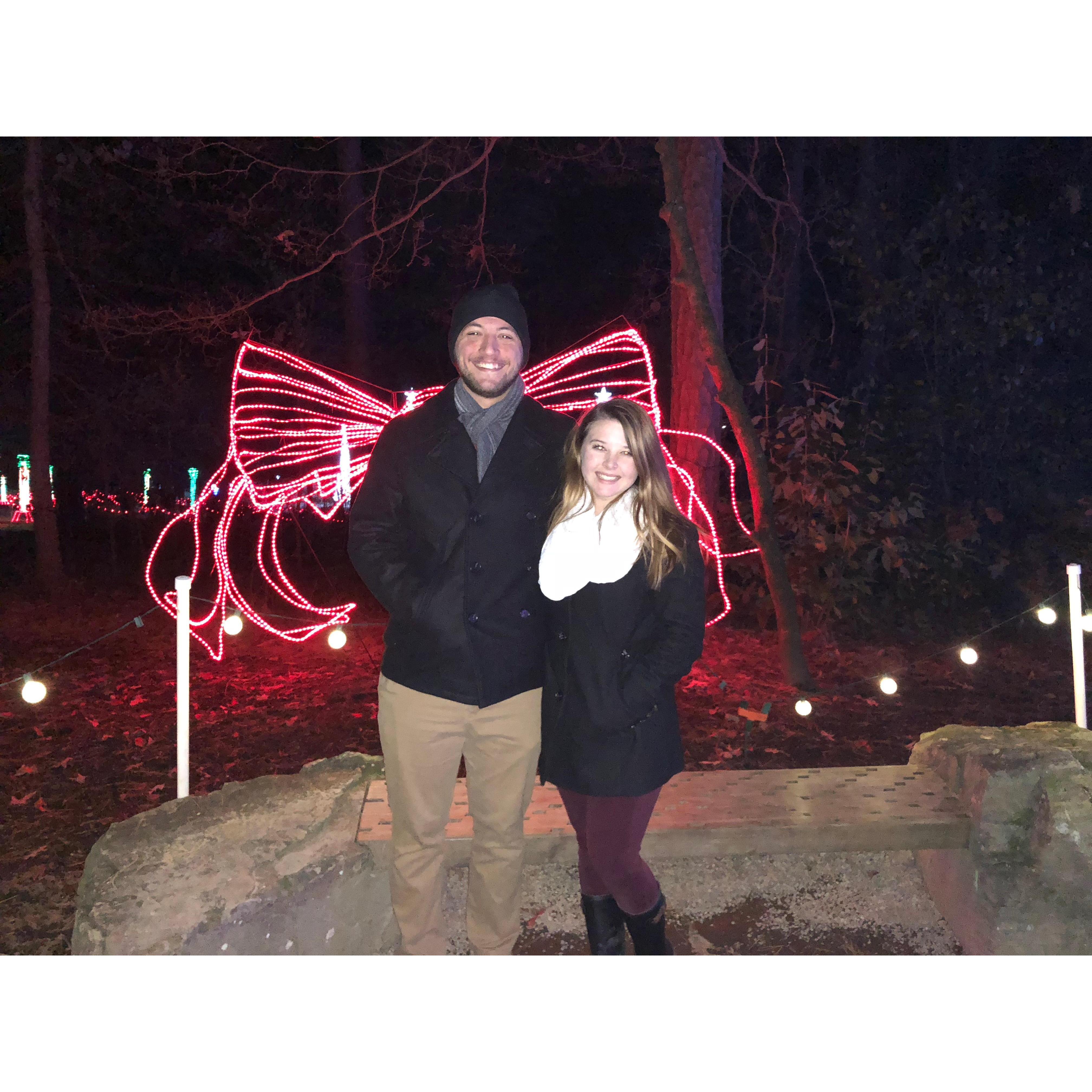 One of our favorite Christmas tradition, walking through the lights at Garvan Gardens.