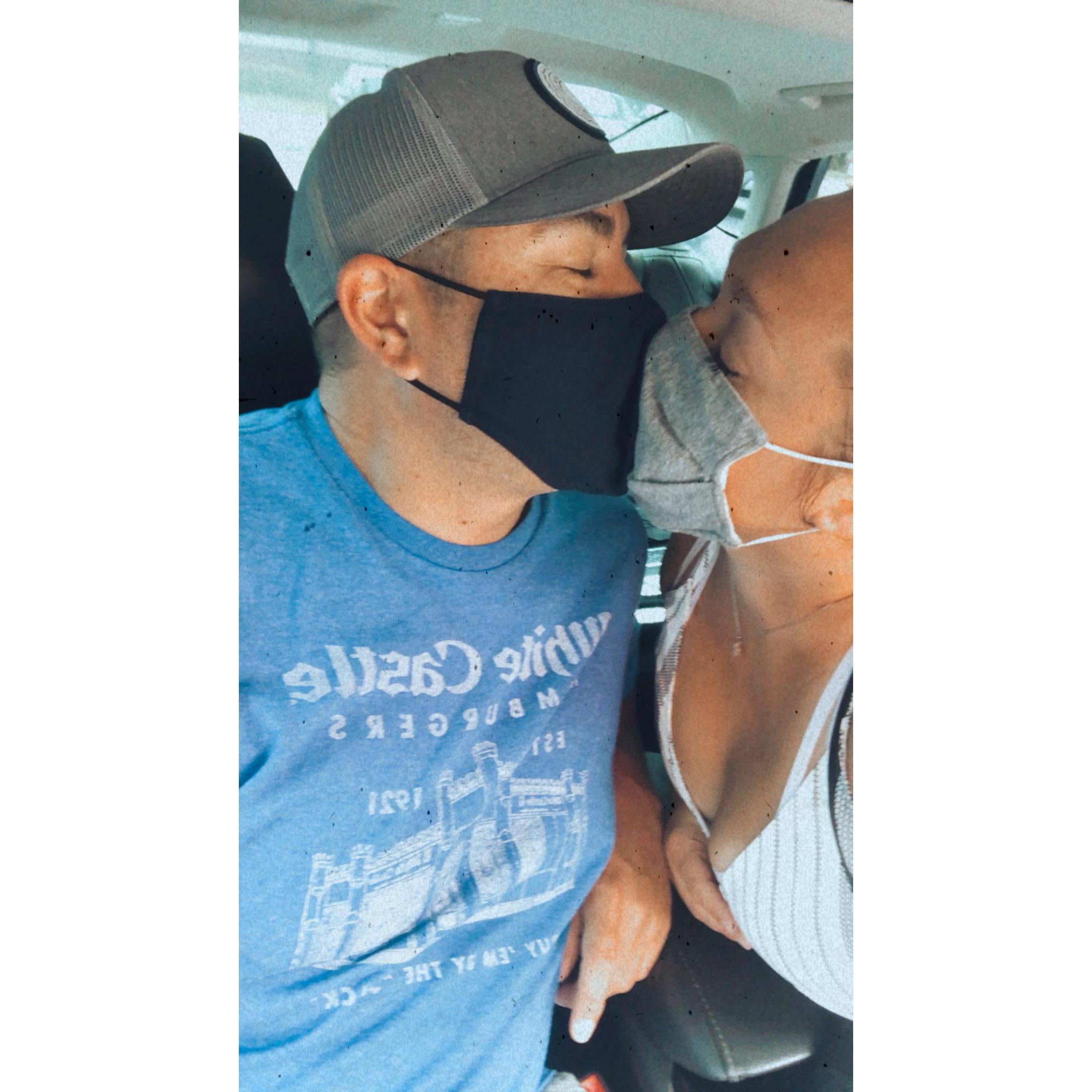 Love conquers all. Even face masks.