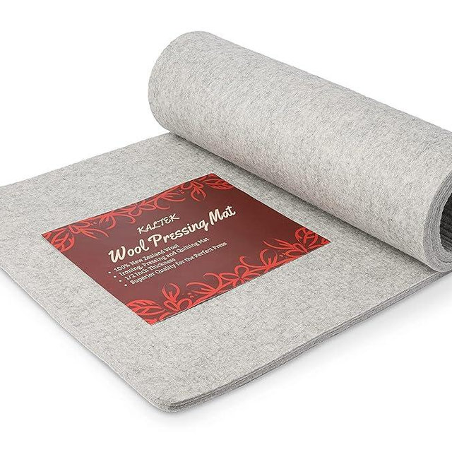 Wool Pressing Mat, Extra Large 22" X 60" Pressing Mat for Quilting 100% New Zealand Wool Ironing Pad for Quilters