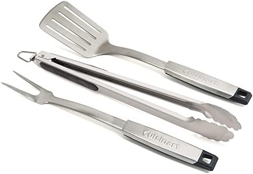 Cuisinart CGS-333 Professional Grill Tool Set (3-Piece),Black and Stainless Steel