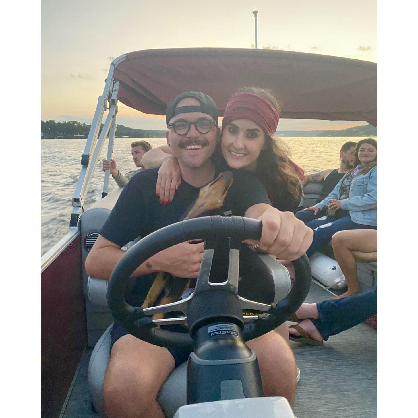 On the lake with friends, summer of 2021!