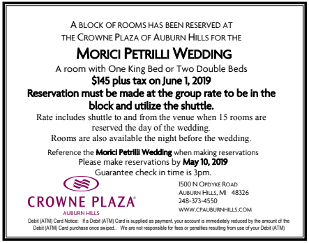 The Wedding Website of Andrea Morici and Fabrizio Petrilli
