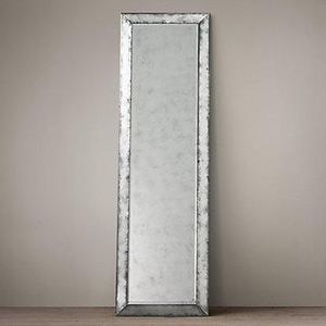 Restoration H Antiqued Glass Leaner Mirror