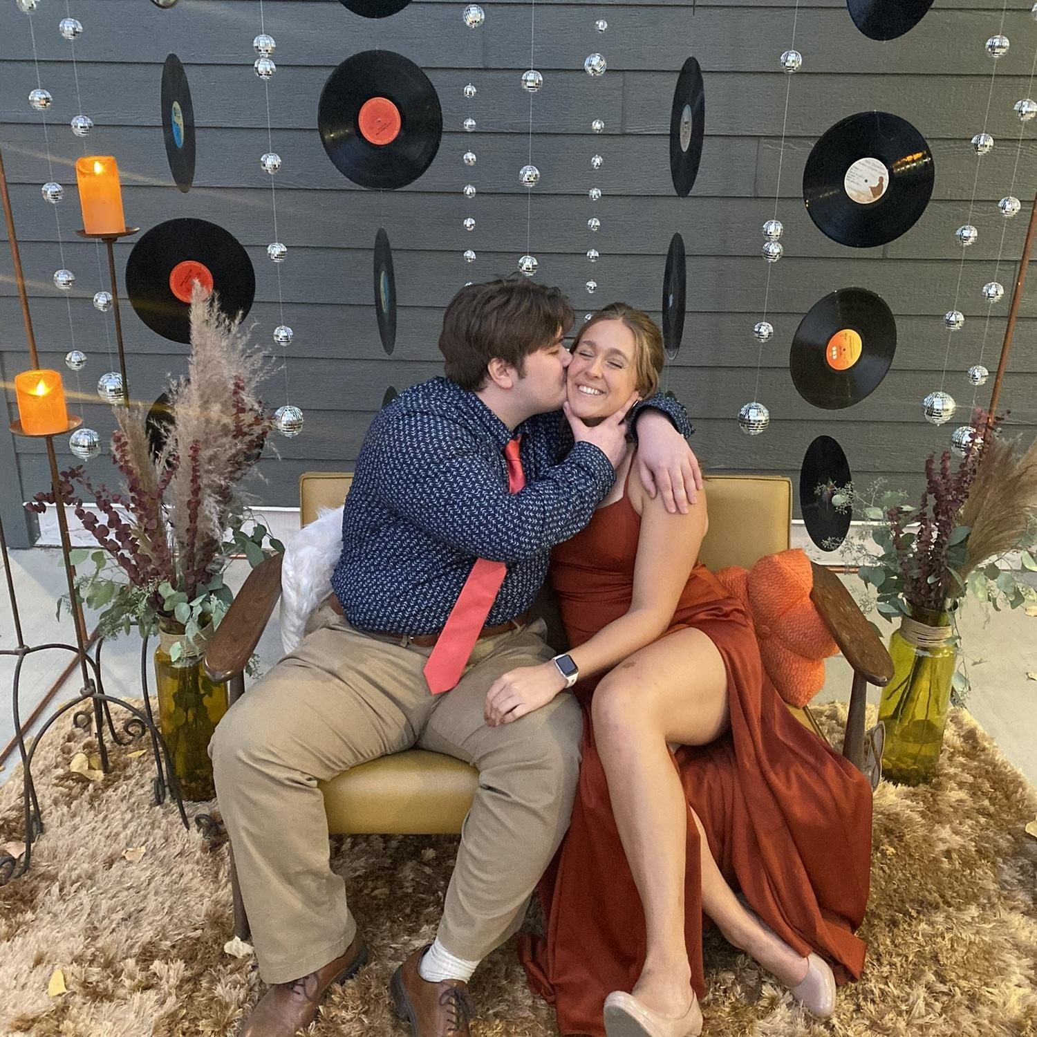 Our first wedding together