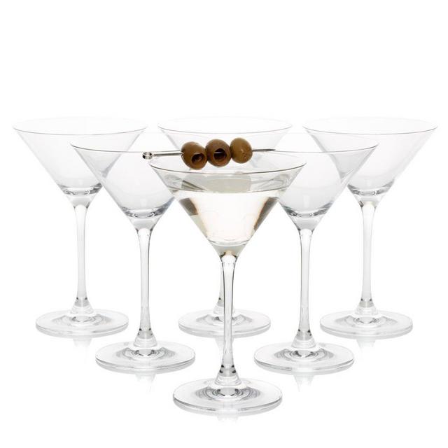 Crystal Martini Glass, Set of 6