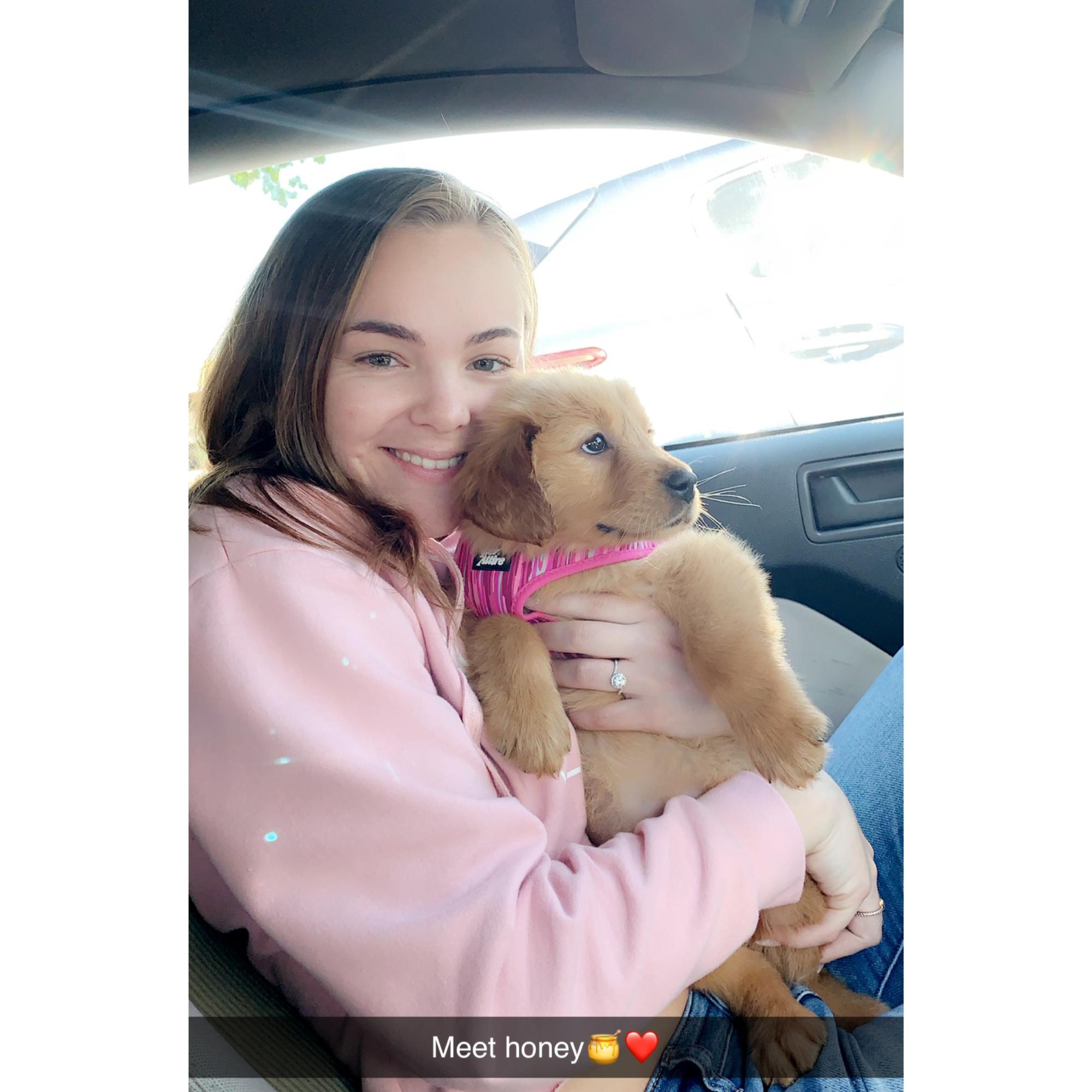 When we picked out our first dog, Honey! 3-8-2019