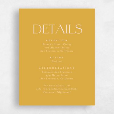 Mustard, Yellow Wedding Enclosure - Buenos