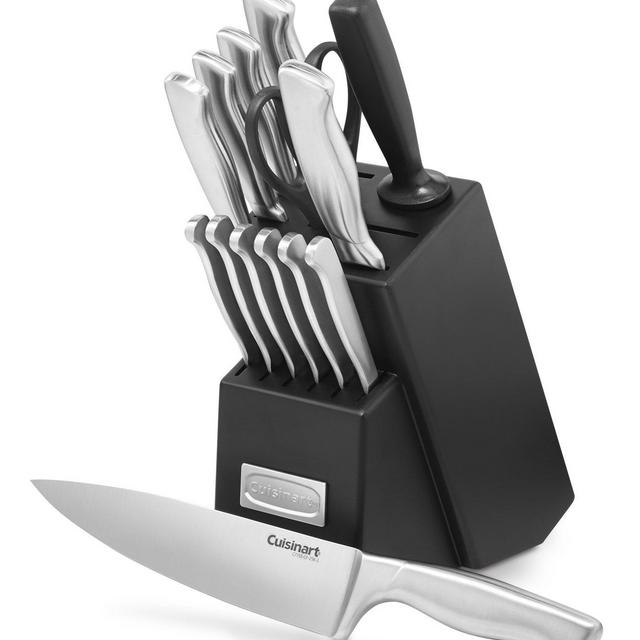 Cuisinart 15-Piece Stainless Steel Hollow Handle Block Set, C77SS-15PK