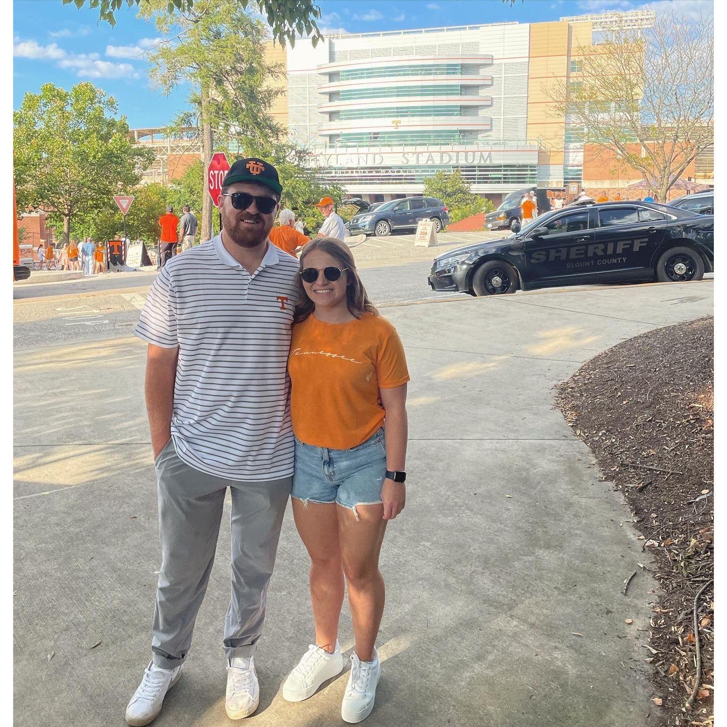 August 2022. 

First UTK Football game and first football season in Knoxville!