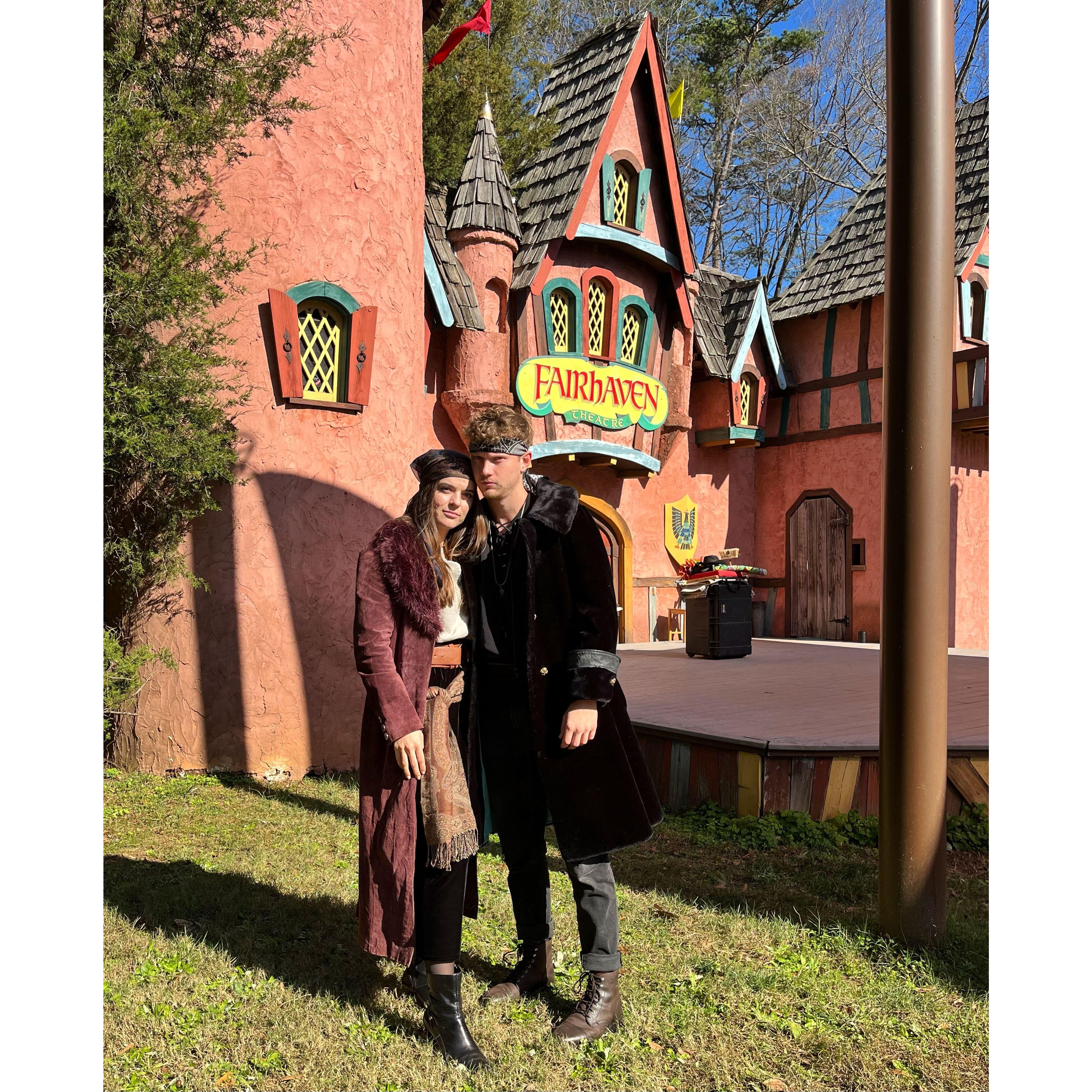 A pirate king and his queen at the Carolina Renaissance Festival
