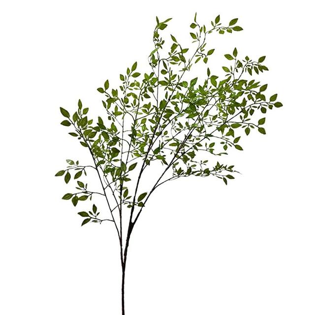 SFTYUFS 3pcs Artificial Plant Leaves Bunches 43.3 Nandina Domestica Faux Greenery Branches Stems Leaves Spray Silk Plants Branches for Vases Floral Arrangement Bouquets Wedding Greenery Decor