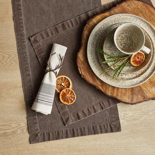 Enzyme Washed Table Runner