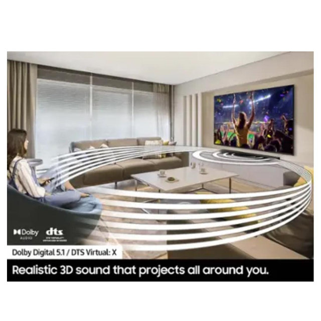 Samsung - HW-S50B 3.0 Channel S-Series All-in-one Soundbar, Dolby 5.1 / DTS Virtual:X - Black