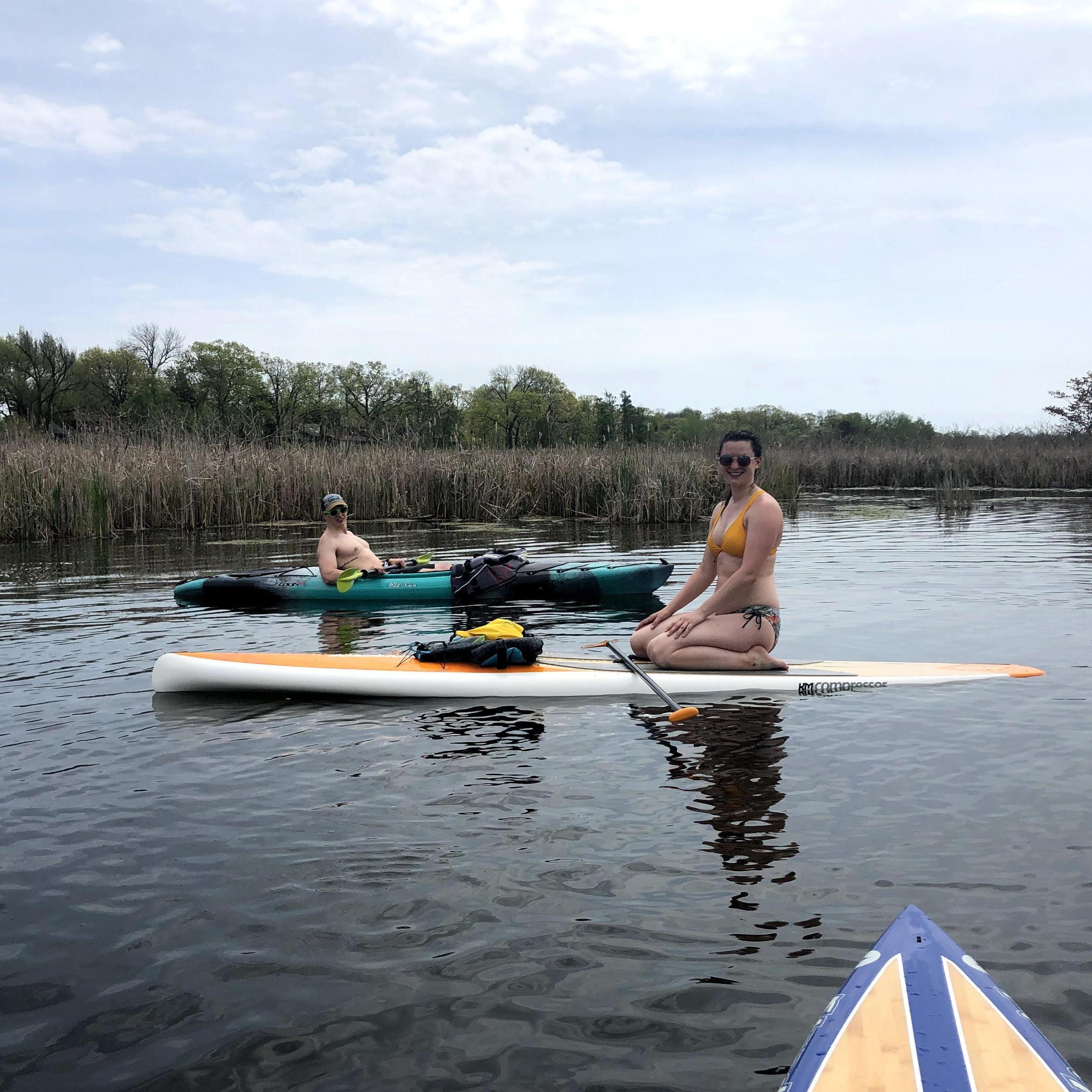 Jesse's first time out on Nagawicka Lake
