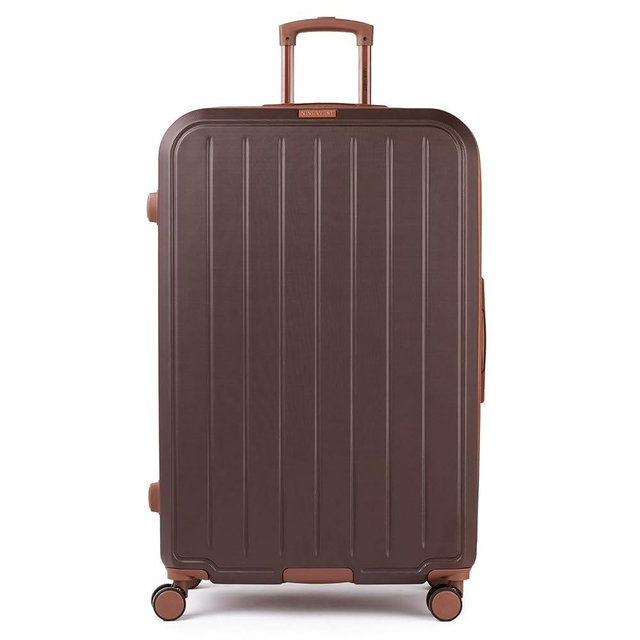 Nine West Bali 32 inch Luggage with Spinner Wheels – Chocolate Hardshell Extra Large Suitcases for Travel with Packing & Laundry Bag – Large Lightweight Suitcase with Wheels – Checked Luggage