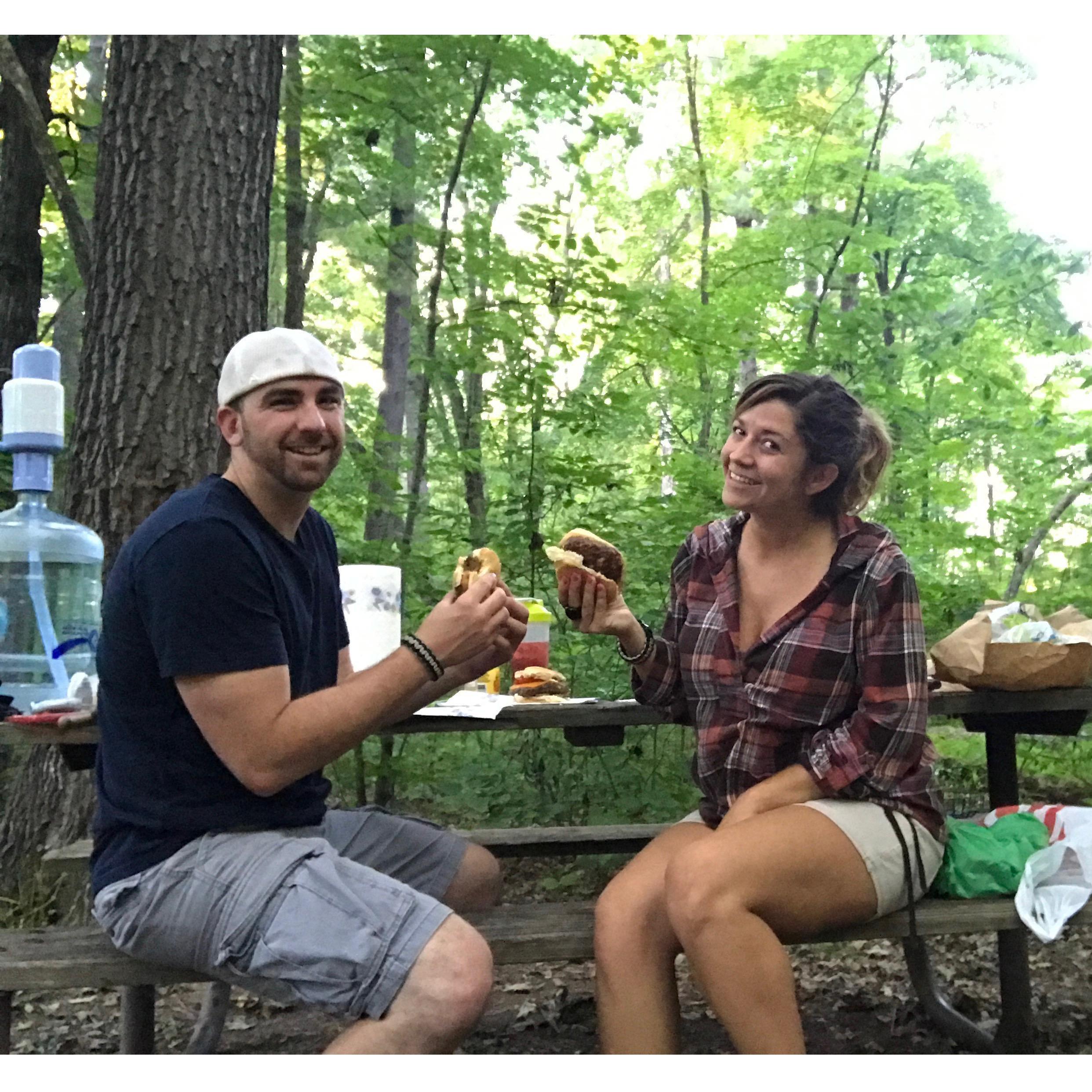 One time, we went camping. Ryan said Vivian did well so maybe they will!