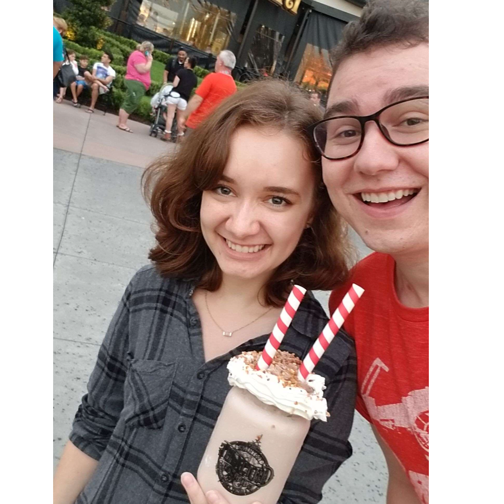 Our first photo together (2017).