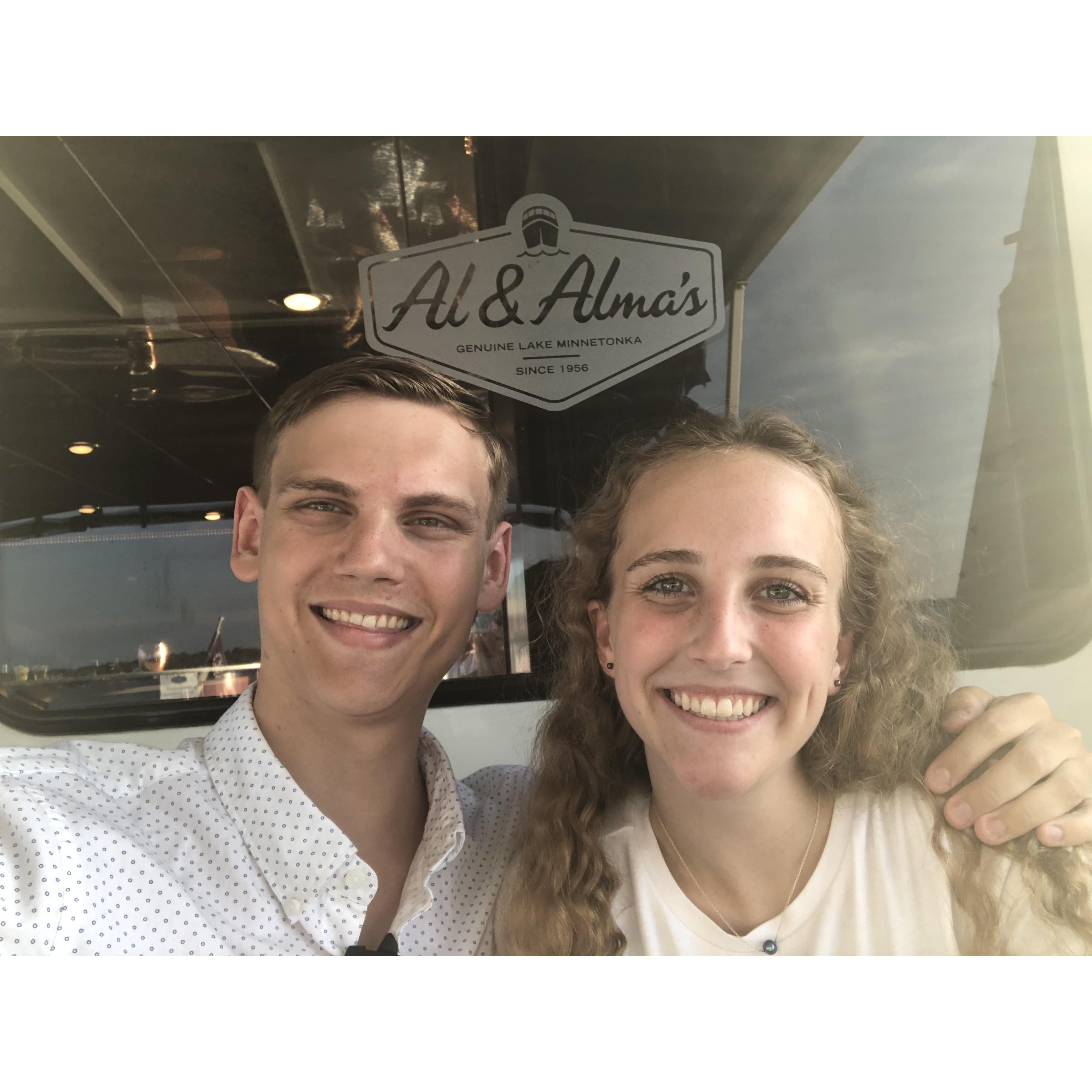 Our dinner cruise in celebration of our 3 year anniversary!