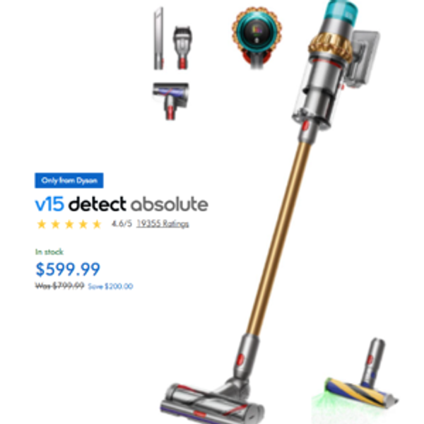 Dyson V15 Detect Absolute HEPA vacuum
