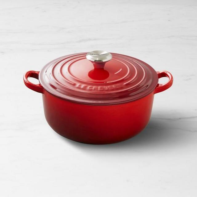 Le Creuset Signature Enameled Cast Iron Round Dutch Oven, 2-Qt., Cerise Red