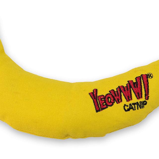 Yeowww! Catnip Toy, Yellow Banana