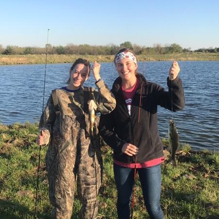 Fishing in Heidi’s hometown, Girard, KS
