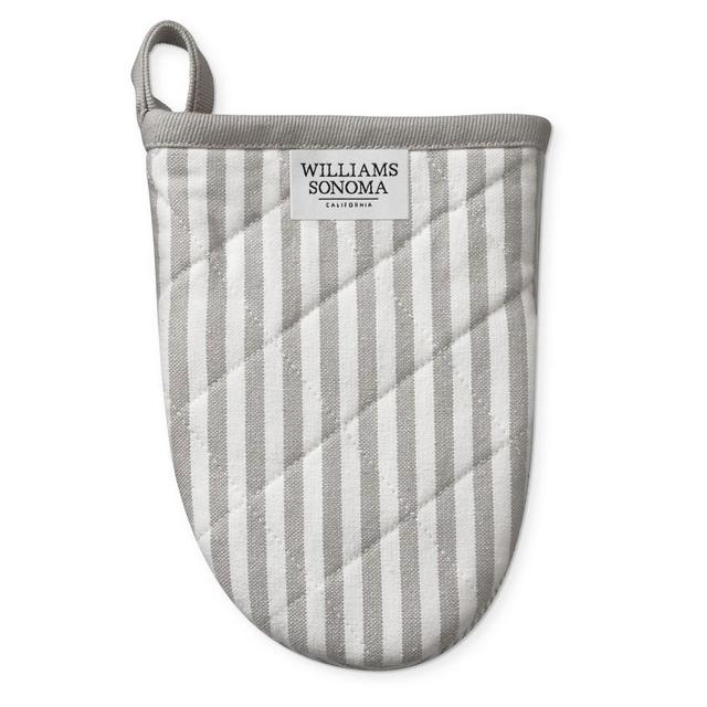 Williams Sonoma Mini Oven Mitt, Set of 2, Drizzle Grey