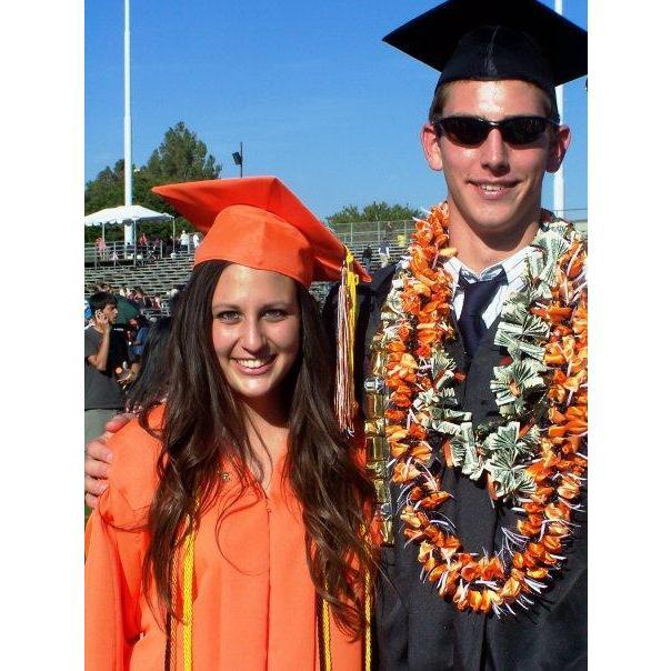 Scott and Alex graduating from Washington High School.