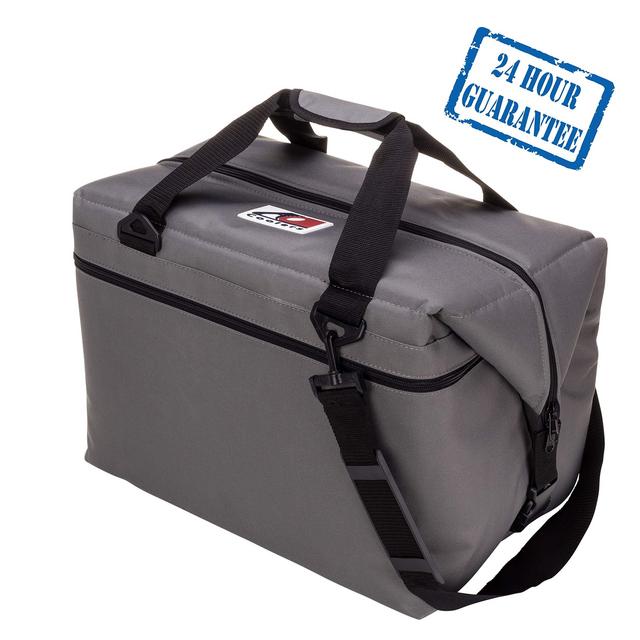 AO Coolers Original Soft Cooler with High-Density Insulation, Charcoal, 24-Can