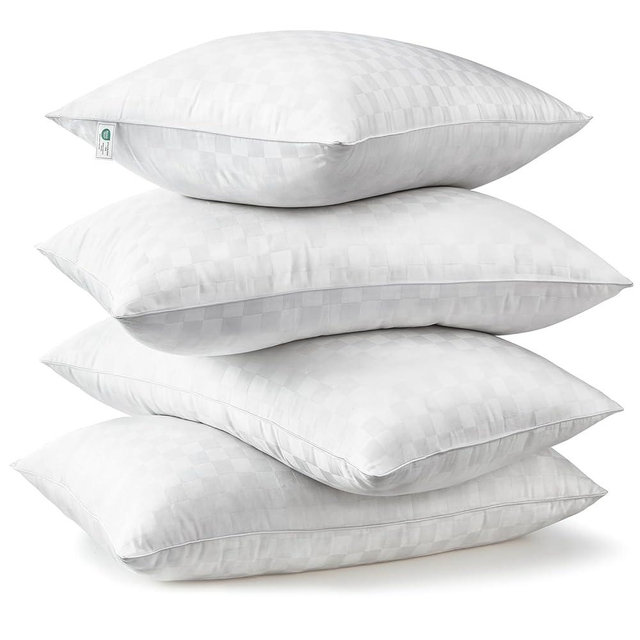 Swandream Pillows Standard Size Set of 4 Soft and Skin Friendly | Down Alternative Pillow for Back, Stomach or Side Sleepers, 20x26 Inches