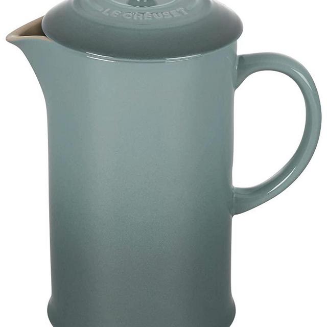 Le Creuset Stoneware French Press, 34 oz., Sea Salt