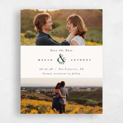 Beige Wedding Save the Date - Jackson Multiphoto