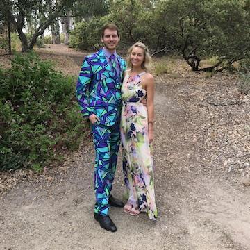 Celebrating love and wearing vibrant suits