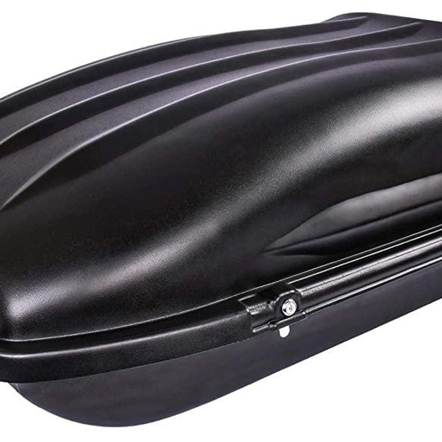 JEGS Rooftop Cargo Carrier | Hard Car Top Small Luggage Box | Waterproof Storage | Heavy Duty Solid Case | Made in USA | 10 Cubic Ft. | 110 Lb. Capacity | Zero Tool Easy Assembly | Aerodynamic Design