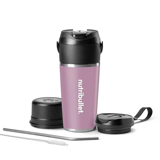 nutribullet Flip Portable Blender with Insulated Cup, Lavender, NBPB50350LAV