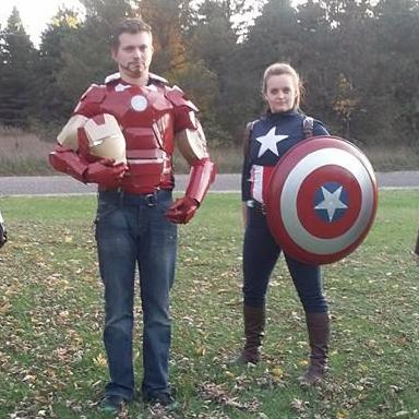 '16 Halloween as Iron Man and Captain America