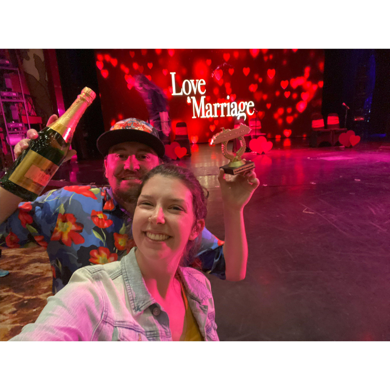 We've been ready for this marriage stuff - we even won the Love & Marriage game on our cruise while we were still engaged!