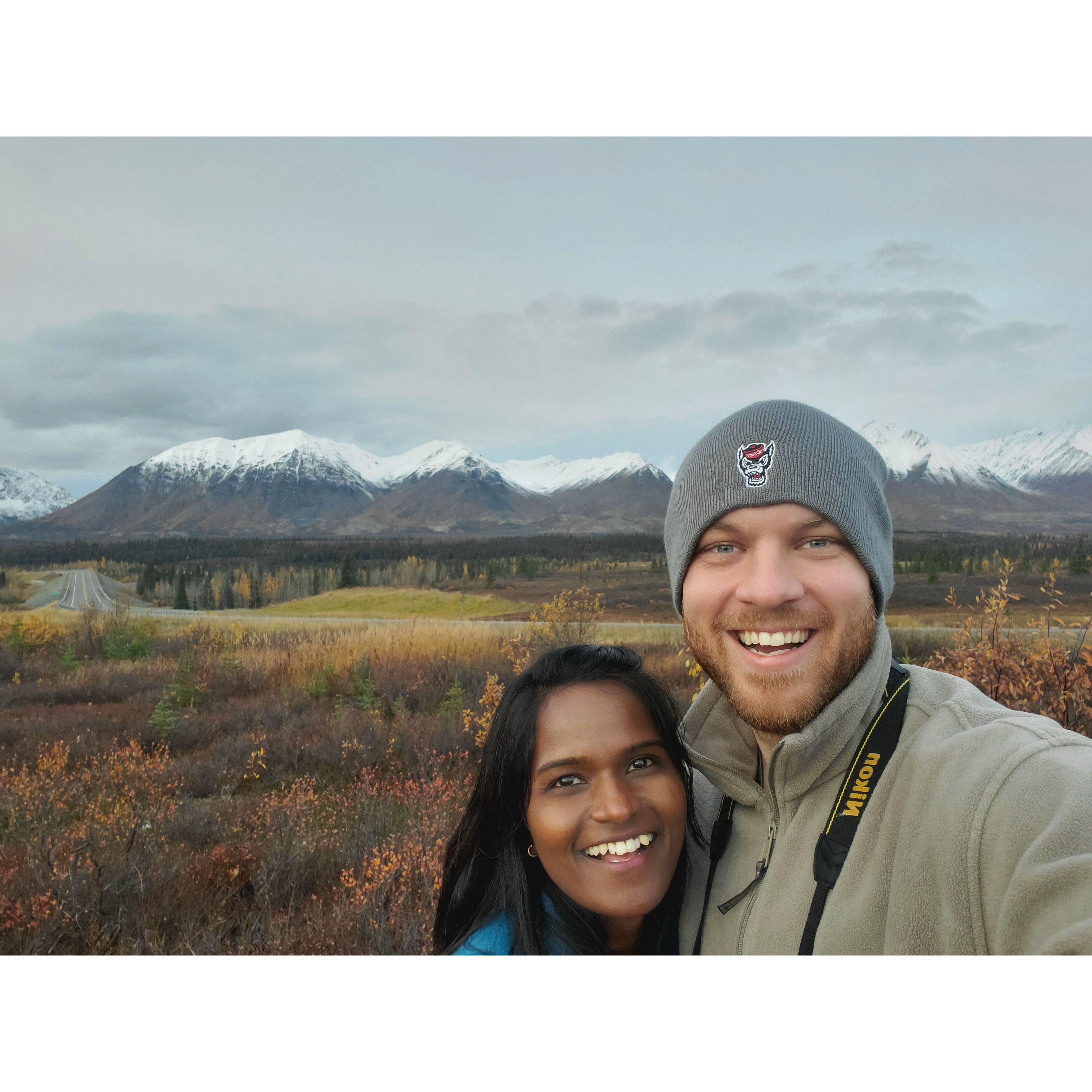 Yes, its a real background at Alaska