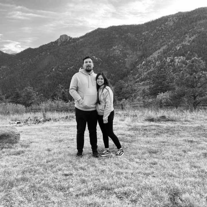 Had Haylee take this picture of us little did I know what was going to happen next.