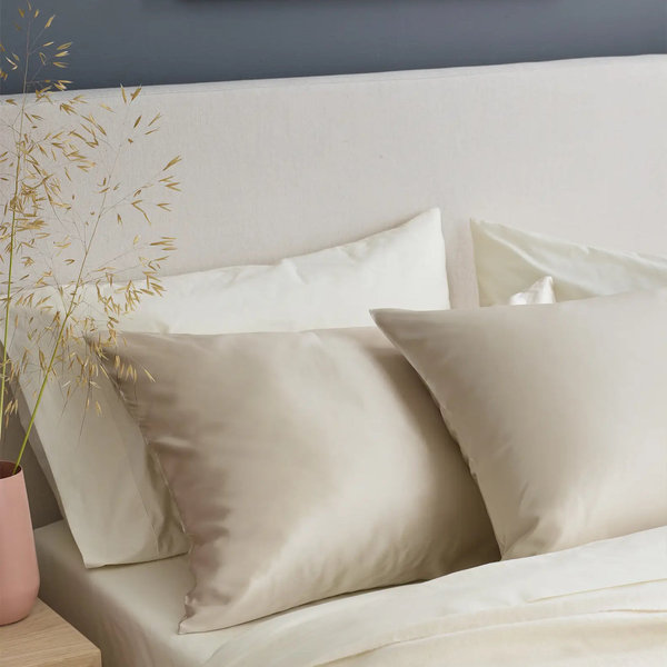 100% Mulberry Silk Pillowcase - Champagne, King